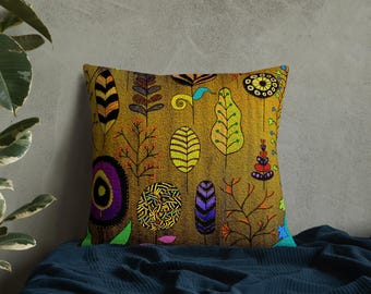 Premium Pillow (Size & Shape Options) - Autumn Falling