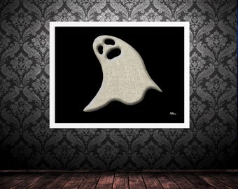 Framed Museum Quality Print (Size & Frame Options) - Ghost (Version 2)