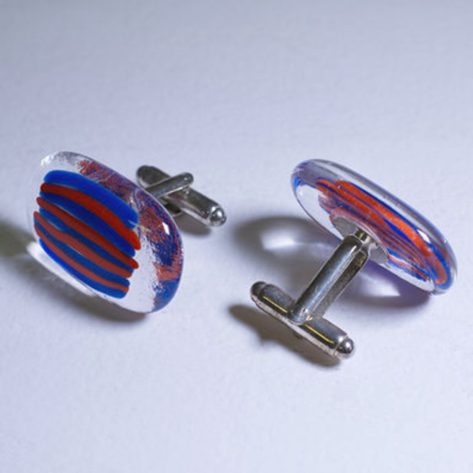 Cufflinks Fused Glass Cufflinks Men's Jewellery Gifts Etsy
