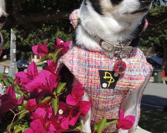 Boucle Tweed Dog Coat, Dog Clothes, Dog Jacket, Dog Coat, Couture Dog Clothes, Dog Clothing, Pet Clothes