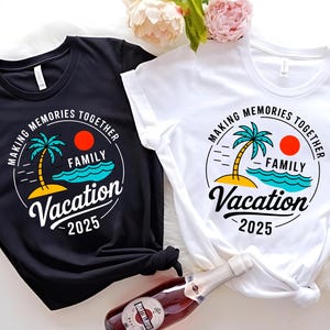 Personalized Family Vacation 2025 T-Shirts: Matching Group Trip Tees