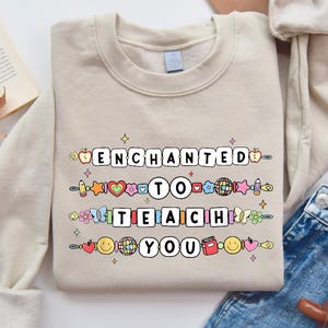 Enchanted to Teach Teacher Shirt: Friendship Bracelet Back to School Tee
