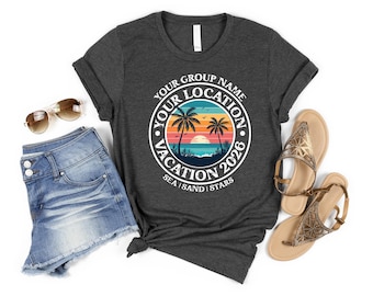 Custom Family Shirt: Matching Vacation Tees - Women, Men, Kids