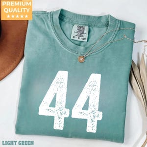 Comfort Colors Custom Team Number Shirt: Personalized Mascot Tee