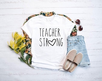 Teacher Stronga, T-shirt, Funny T-shirt, Novelty T-shirt,