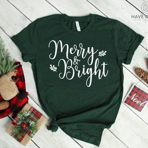 Merry and Bright Shirt, Christmas Lights Shirt, Gift for Christmas, Family Christmas Shirts, Christmas Shirt, Merry Christmas Shirt,