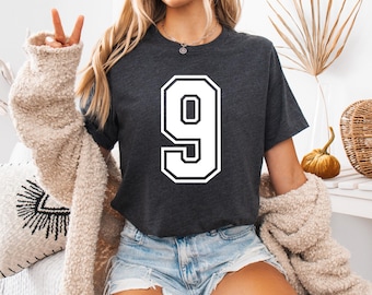Custom Baseball Number Shirt, Varsity Team Jersey Tee, Custom Color Team Numbers