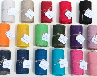 5.5 inch burlap ribbon