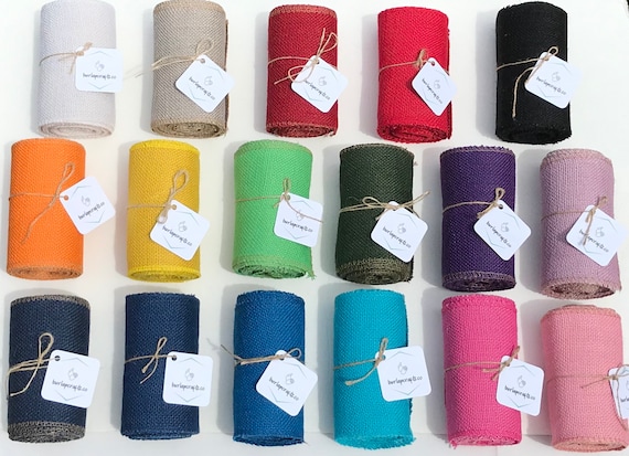 5.5 inch burlap ribbon