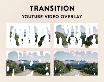 Animierter Übergang: Weiß YouTube Overlay (MOV-Datei)