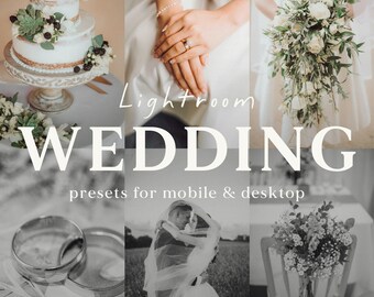 Paramètres prédéfinis Lightroom Paramètres prédéfinis lumineux naturels pour photos de mariage Filtres photographiques époustouflants Paramètres prédéfinis terreux chauds Paramètres prédéfinis Lightroom mobiles pour mariage