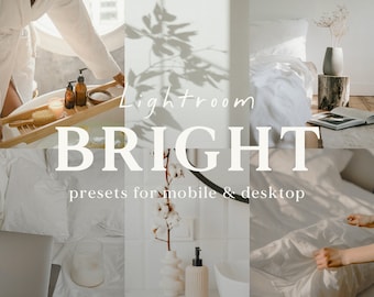 Presets Bright Lightroom Presets Mobile & Desktop Photo Editing Filters (DNG, XMP)