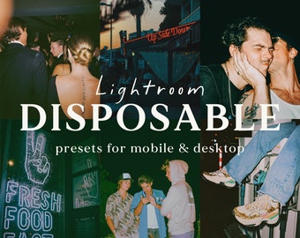 Presets Disposable Camera Lightroom Presets Retro Grainy Mobile Filters