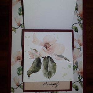 Wasserfallkarte * Geburtstag * Magnolie * Konfirmation * Wild Flowers  * Prinzessin * Die Besondere Karte * Geburt * Hochzeit *