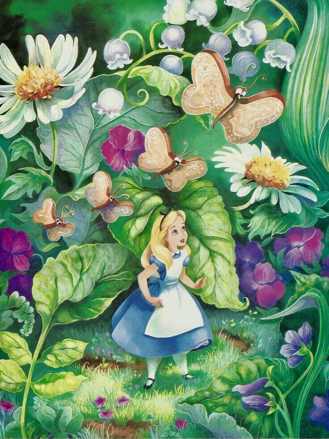 Alice in Wonderland 5D diamond painting squareround full | Etsy