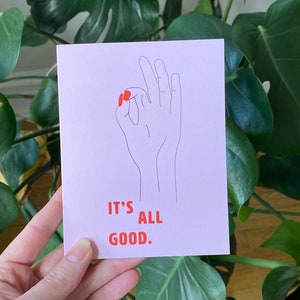 Goudfolie Wenskaart | Aanmoedigingskaart | Gewoon omdat kaart | Celebration Card | Het is allemaal een goede kaart