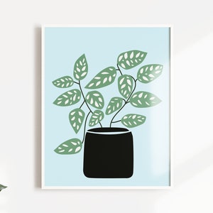 Monstera Plant Print, Digital Print, Wall Art, Prints Art, Printable Wall Art, Modern art, Typography art, Art Decor