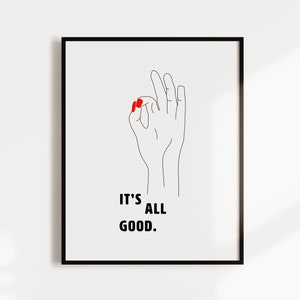 It's All Good Digital Art Print, Digital Print, Wall Art, Art Prints ...