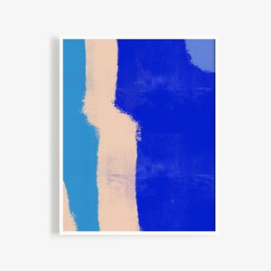 Blue Abstract Digital Art Print | Digital Prints | Wall Art | Art Prints | Digital Download | Modern art | Matisse | Art Decor