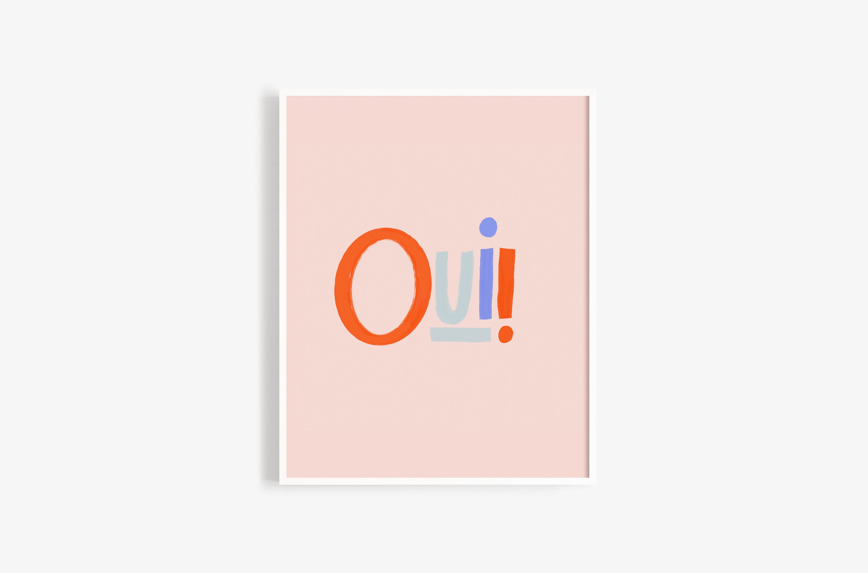 Oui Digital Art Print, Digital Print, Wall Art, Art Prints, Printable ...