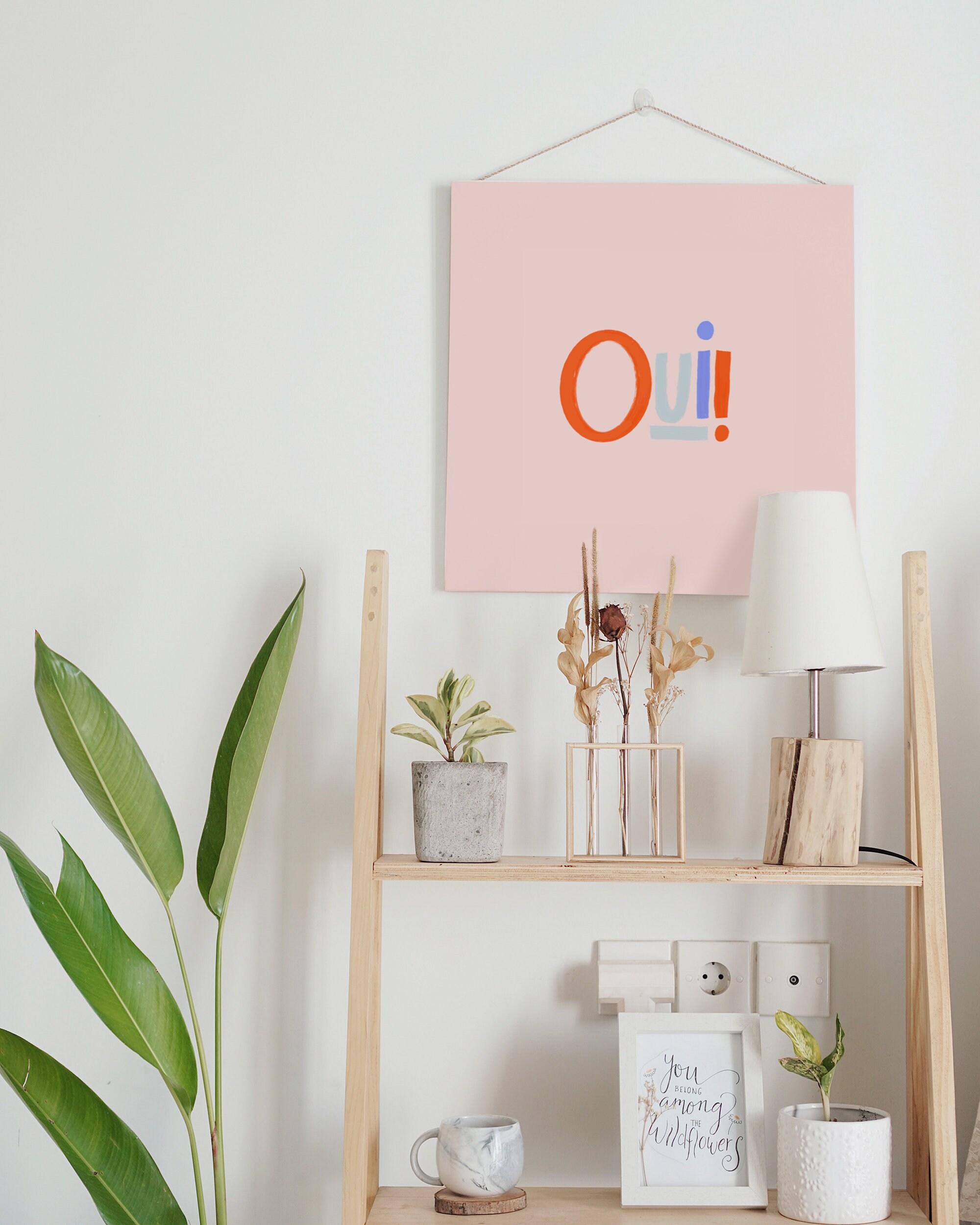 Oui Digital Art Print, Digital Print, Wall Art, Art Prints, Printable ...