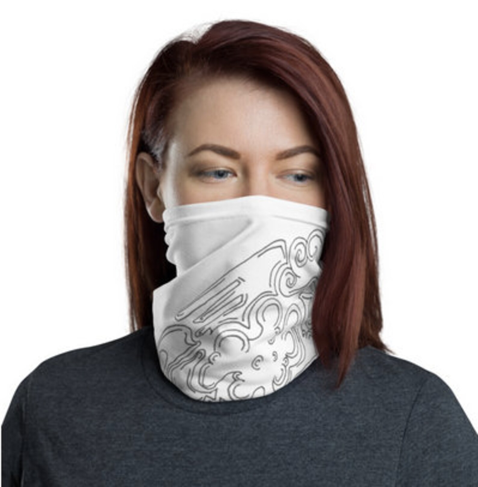 Line Art Face Mask doodle mask graffiti mask line art mask