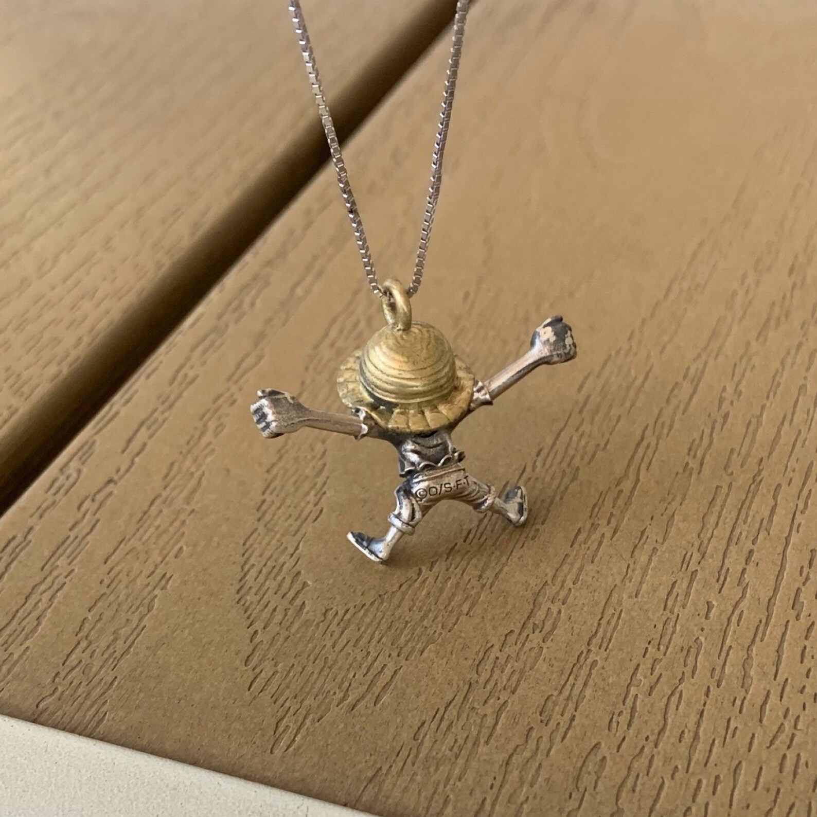 One piece necklace luffy necklace solid charm necklace Etsy