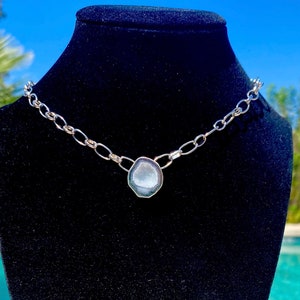 Tabasco geode necklace
