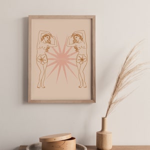 Greek Goddess Illustration A4 Print
