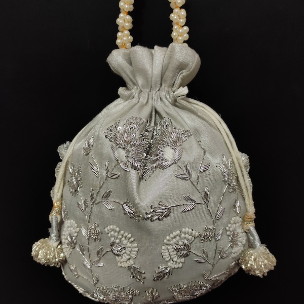 Evening Velvet Bag with Drawstring