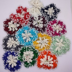 Pearl Beaded Cotton Tassel: 2&quot; DIY Jewelry Fringe, Passementerie (12pcs)