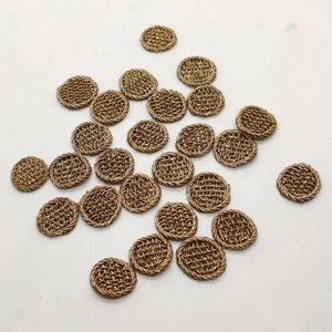Zardosi Embroidered Applique Patch: Bronze Metallic Garment Embellishment