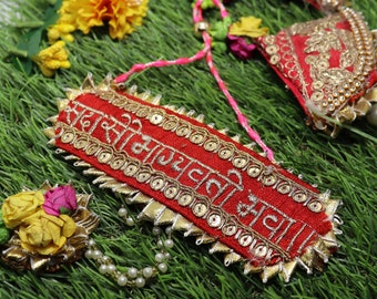 Pyara Bhai Brother Rakhi "Sada Saubhagyavati Bhava" Lumba Couple Rakhi Indian Rakhsabandhan Festival Bracelet Bhaiya Bhabhi Handmade Rakhi