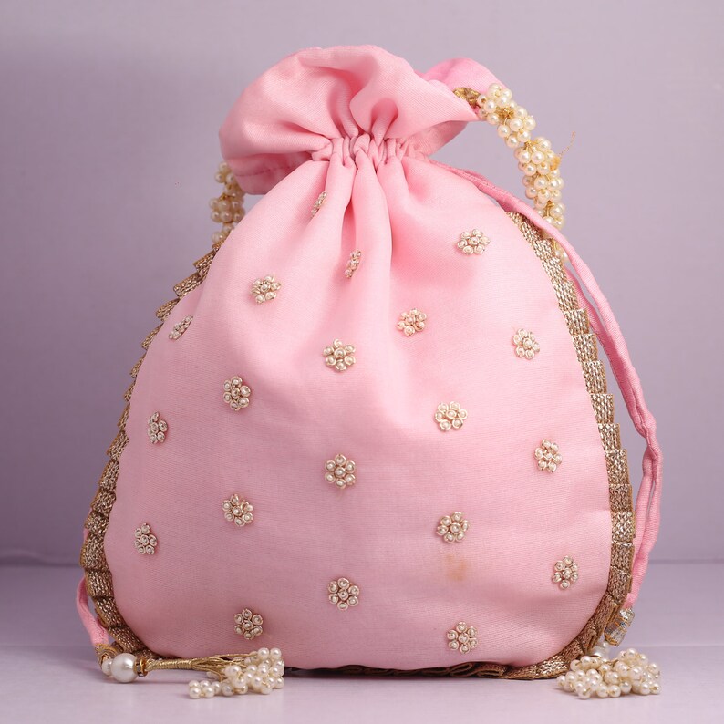 Indian Potli Bag Hand Embroidery Handmade Bridal Potli Etsy Canada