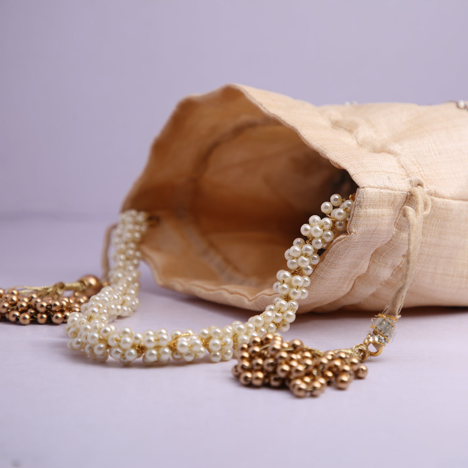 Indian Tradtional Zardosi Work Beaded Potli Bag For Wedding | Etsy