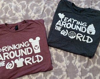Drinking Around the World/Eating Around the World T-Shirts: Disney