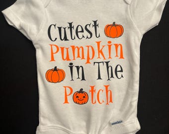 Baby Fall Onzie “Cutest Pumpkin in the Patch”