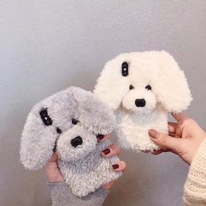 Creative Design 3D Cute Dog iPhone Case Cover for Mini, X,se, XR, XS, 11, 12 Pro, 13 Pro Max, 14, Plus from Clear Gel Soft TPU