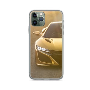 Creative Design Honda Nsx Car iPhone Case Cover for Mini, X,se, XR, XS, 11, 12 Pro, 13 Pro Max, 14, 15, 16 Plus from Clear Gel Soft TPU
