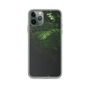 Creative Design Nature Green Fern iPhone Case Cover for Mini, X,se, XR, XS, 11, 12 Pro, 13 Pro Max, 14, 15, 16 Plus from Clear Gel Soft TPU