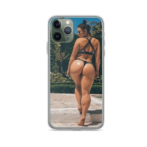 Creative Sexy Fitness Model Bikini Ass iPhone Case Cover for Mini, X,se, XR, XS, 11, 12 Pro, 13 Pro Max, 14, 15, 16 Plus from Clear Soft TPU