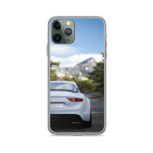 Creative Design Renault Alpine Car iPhone Case Cover for Mini, X,se, XR, XS, 11, 12 Pro, 13 Pro Max, 14, 15, 16 Plus from Clear Gel Soft TPU