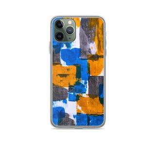 Creative Design Abstract Painting iPhone Case Cover for Mini, X,se, XR, XS, 11, 12 Pro, 13 Pro Max, 14, 15, 16 Plus from Clear Gel Soft TPU