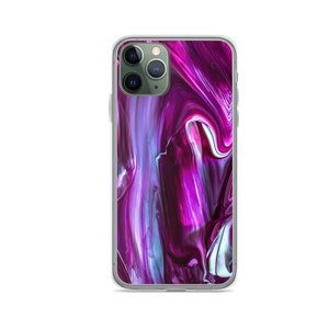 Design créatif, peinture abstraite, étui pour iPhone Mini, X, se, XR, XS, 11, 12 Pro, 13 Pro Max, 14, 15, 16 Plus à partir de TPU transparent gel souple