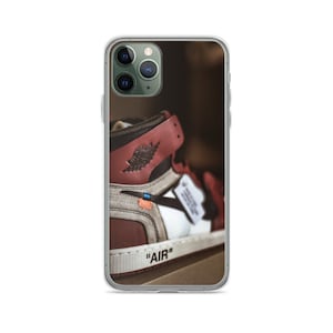 Creative Design Nike Air Shoes iPhone Case Cover for Mini, X,se, XR, XS, 11, 12 Pro, 13 Pro Max, 14, 15, 16 Plus from Clear Gel Soft TPU