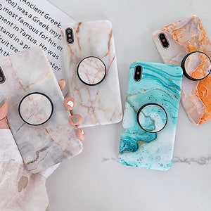 Creative Design Art Splice Marble iPhone Case Cover for 6, 7, 8, & Plus, X, Xs, XR, XS Max, 11, 11 Pro, 11 Pro Max from Clear Gel Soft TPU