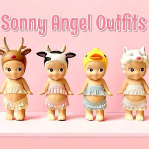 Sonny Angel Outfits - 2 Piece Sets (Top and Skirt) - Babydoll top, Ruffle skirt