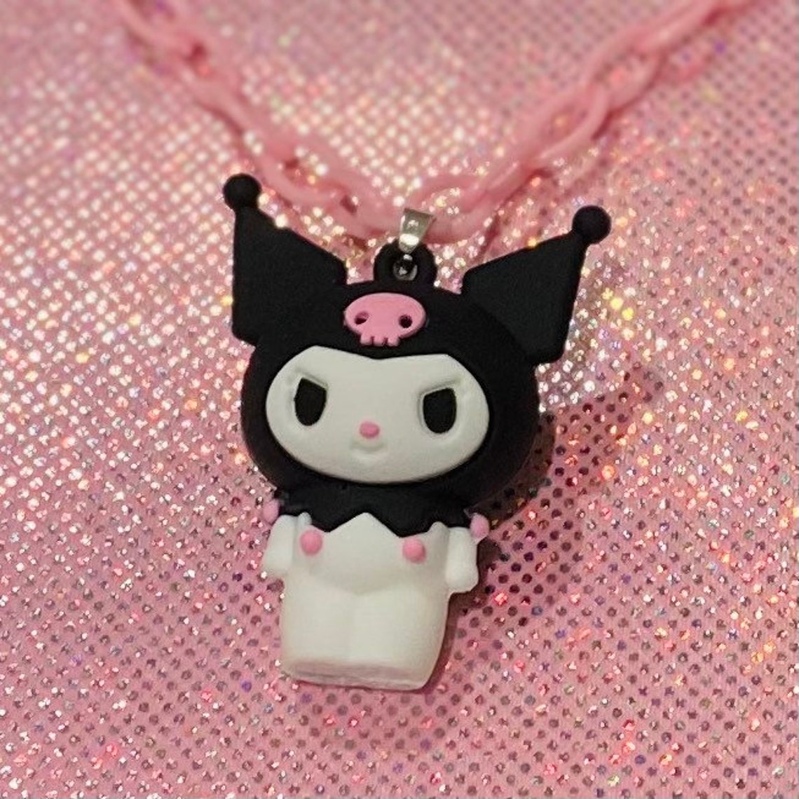 Handmade Kawaii Kuromi y2k plastic Chain / Ball chain Etsy