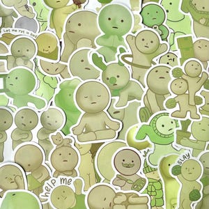 smiski stickers - assorted set of 5 stickers