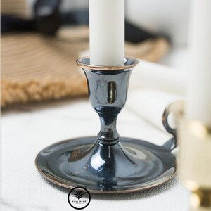 2.7” 6 Pieces of Brass Vintage Candle Holder - Old Candle Holder - Brass Candlestick - Vintage Candlestick - Chandelier